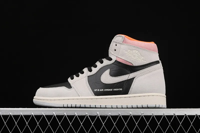 All categories Air Jordan Jordan series basketball shoes Air Jordan 1 High X version Air Jordan 1 "Neutral Grey" AJ1 Joe 1 gray pink suede/dirty pink 555088-018